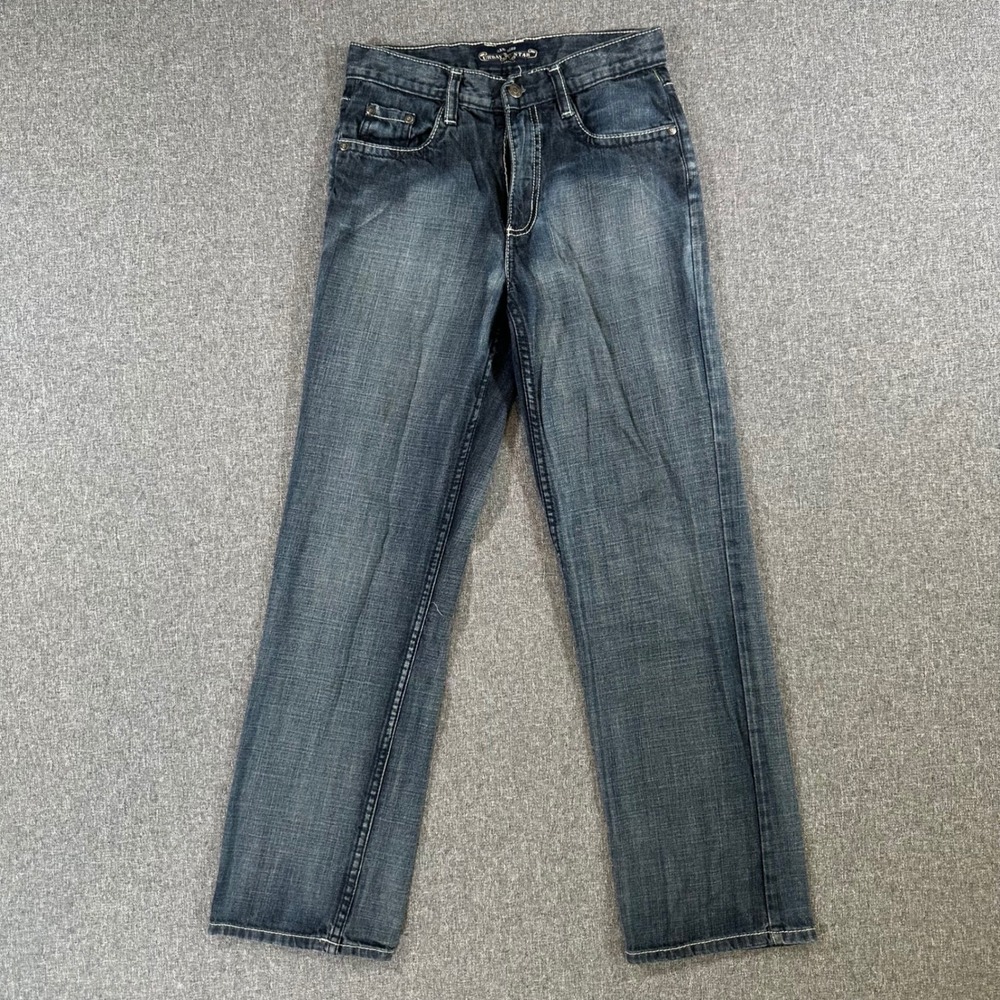Urban Star Boys Jeans 14 Blue Denim Straight Leg Y2K Vintage 100% Cotton Pants